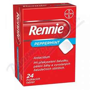 RENNIE 680MG/80MG žvýkací tableta 24