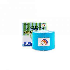 Tejpovací páska TEMTEX kinesiotape modrá 5cm x 5m