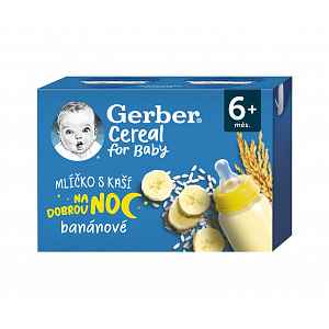 Gerber Cereal Mlíčko s kaší banánové 6m+ 2x200 ml