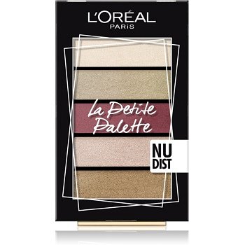 L’Oréal Paris La Petite Palette paletka očních stínů odstín Nudist 5 x 0,8 g