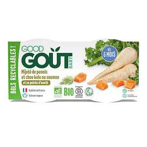 2x GOOD GOUT BIO Losos s kapustou a pastinákem 190 g