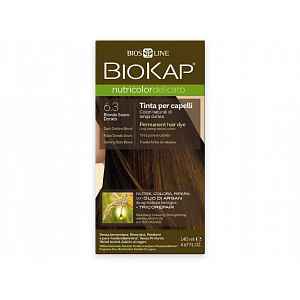 BIOKAP Nutricolor Delicato 6.3 Blond zlatá tmavá barva na vlasy 140 ml