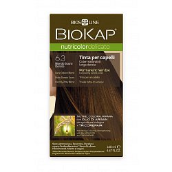 BIOKAP Nutricolor Delicato 6.3 Blond zlatá tmavá barva na vlasy 140 ml