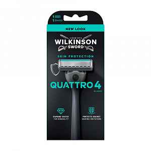 Wilkinson Quattro 4 Skin Protection pánský holicí strojek + hlavice