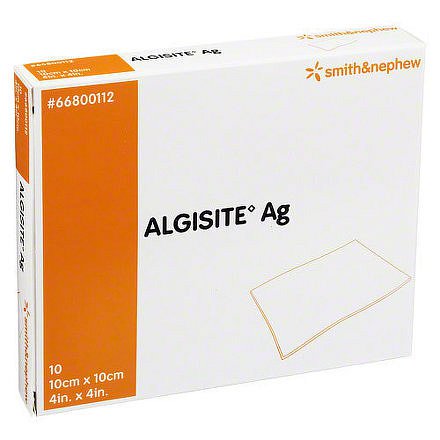 Algisite Ag krytí alginátové se stříb.10x10cm 10ks