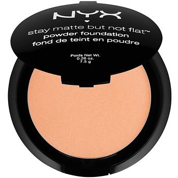 NYX Professional Makeup Stay Matte But Not Flat pudrový make-up s matným efektem odstín 14 Nutmeg 7,5 g