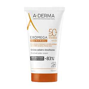 A-Derma Exomega Control Emolienční krém SPF50+ 150 ml