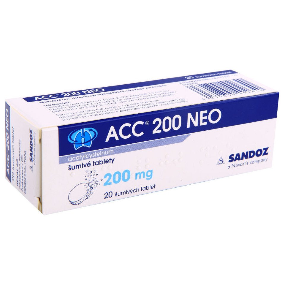 ACC 200 NEO 200MG šumivá tableta 20