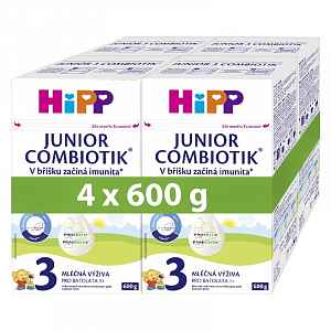Hipp 3 Junior Combiotik Batolecí mléko 4x600 g