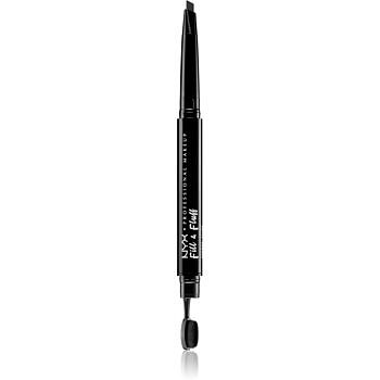 NYX Professional Makeup Fill & Fluff mechanická tužka na obočí odstín 08 - Black