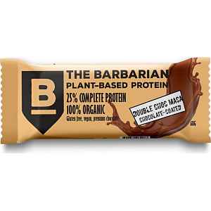 The Barbarian Proteinová Tyčinka Organic Chocolate Coated Double Choc & Maca, 68 g