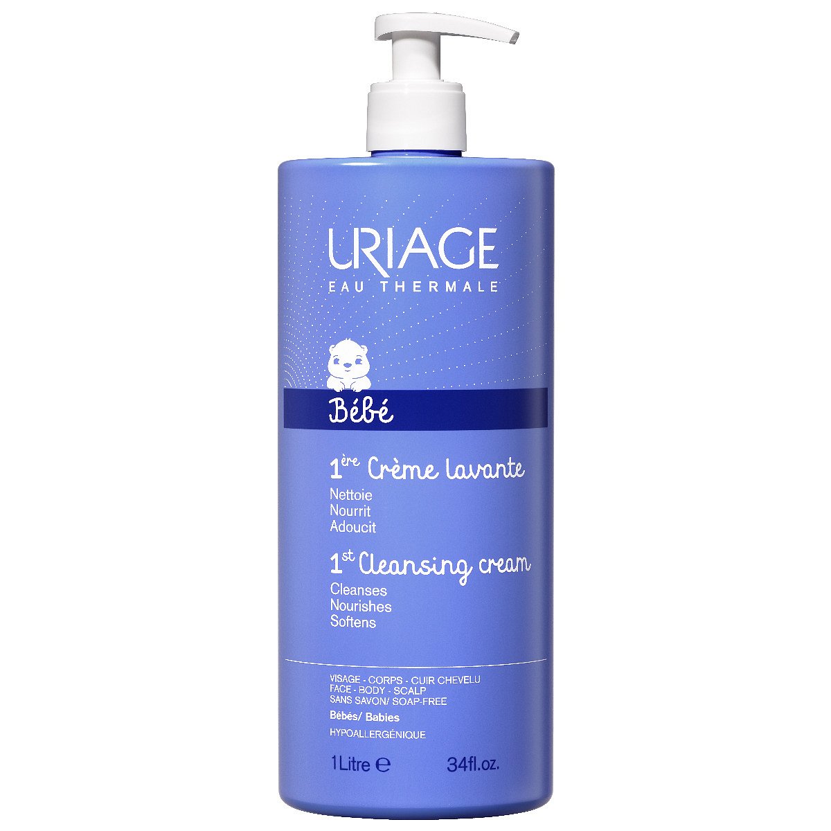 Uriage Bébé Mycí krém pro nejmenší 1000 ml