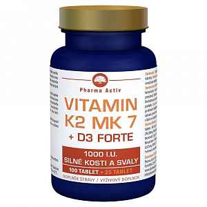 Pharma Activ Vitamin K2 MK7 + D3 FORTE 1000 I.U. 125 tablet