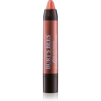 Burt’s Bees Glossy Lip Crayon rtěnka s vysokým leskem v tužce odstín Santorini Sunrise 2,83 g