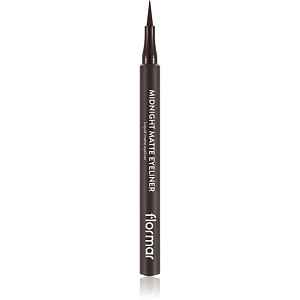 flormar Midnight Matte Eyeliner linka na oči ve fixu s matným efektem odstín 02 Brown 1 ml