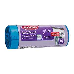 RUBIN Odpadkové pytle zatahovací 120 l 10 ks