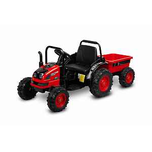 Toyz Aku zahradní traktor pro děti, červený