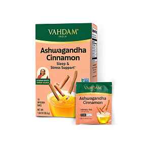 VAHDAM Ashwagandha cinnamon bylinný čaj 18 sáčků