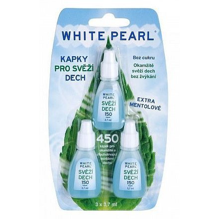 White Pearl kapky pro svěží dech 3x150 kapek