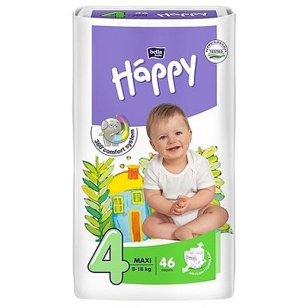 Happy Maxi dětské pleny 46 ks