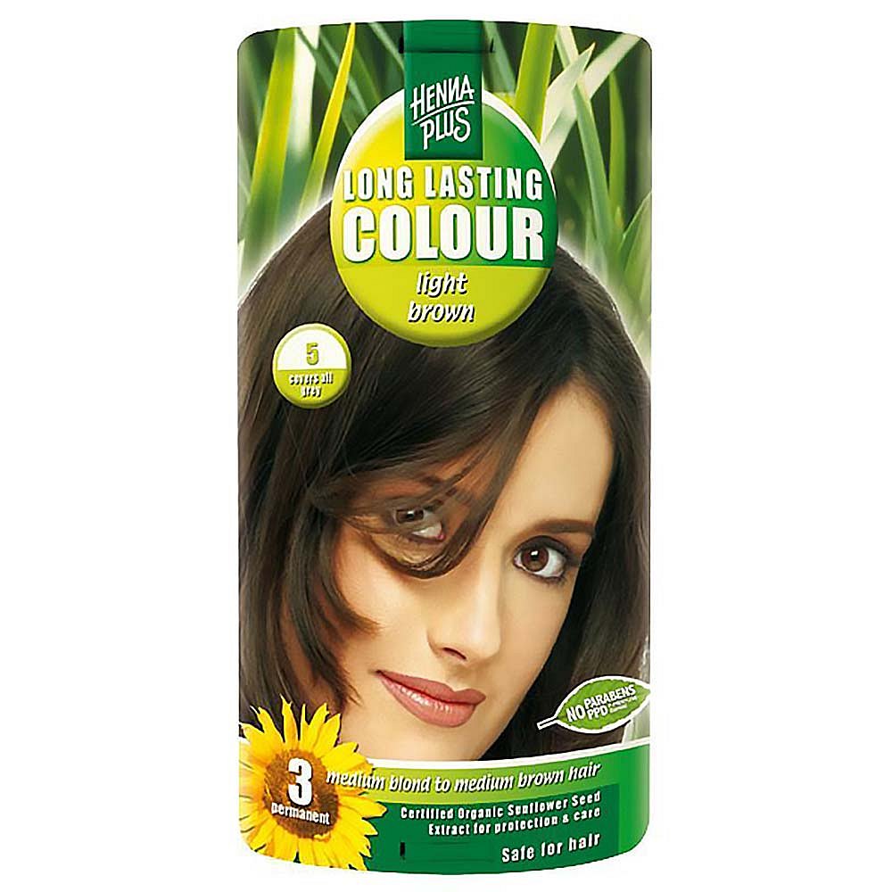 HENNA PLUS Přírodní barva na vlasy SVĚTLE HNĚDÁ 5 100 ml