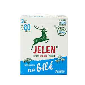 Jelen Mýdlový prášek na bílé prádlo 3 kg