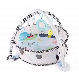 Milly Mally Dětská hrací deka 2v1 Slon s míčky – bazének pro miminko