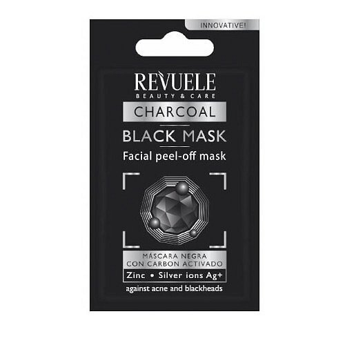 Slupovací maska s aktivním uhlím Beauty & Care (Black Mask Peel Off) 7 ml
