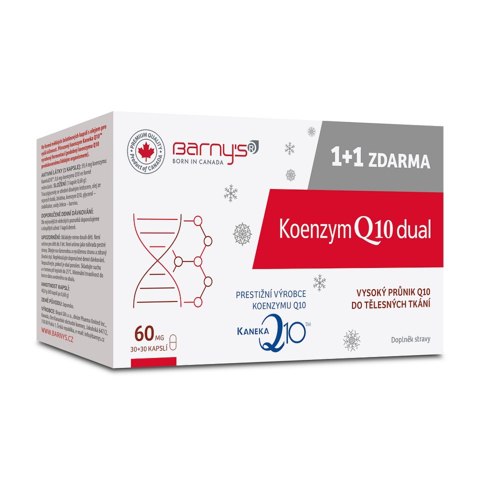 Barnys Koenzym Q10 Dual 60mg cps.30+30 ZDARMA