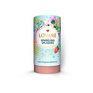 LOVARÉ Sparkling splashes černý a zelený čaj 80 g