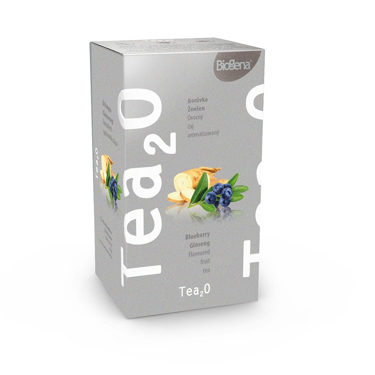 Biogena Tea2O Borůvka & Ženšen porcovaný čaj 20x2,3 g