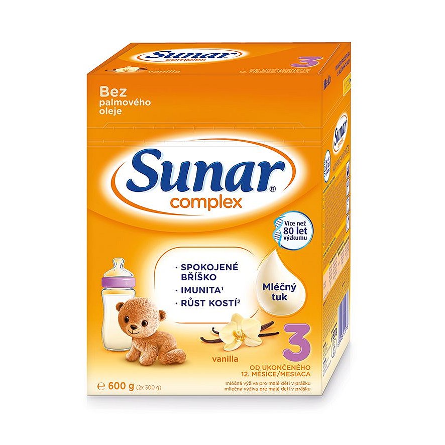 Sunar Complex 3 vanilka 600 g