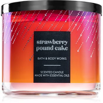 Bath & Body Works Strawberry Pound Cake vonná svíčka 411 g
