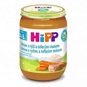HIPP BABY MENU BIO karotka s rýží a telecím masem 190g