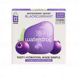 Waterdrop Boost černý rybíz, černý bez, acai 12 ks