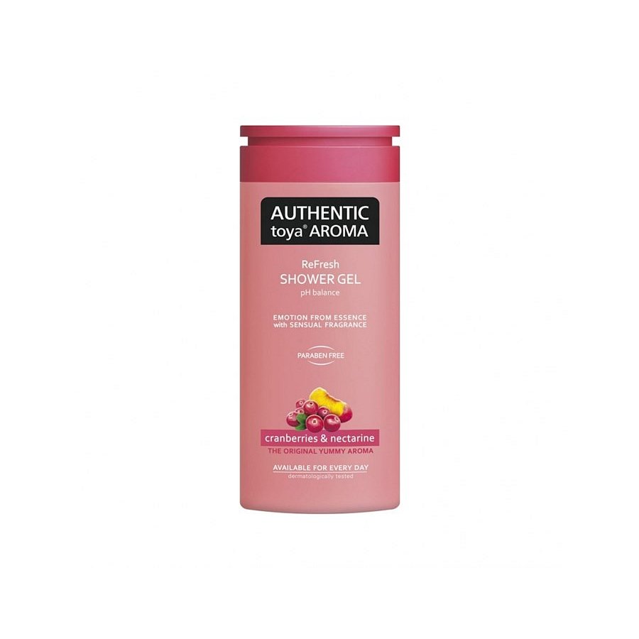 Authentic Toya Aroma cranberries & nectarine sprchový gel 400 ml