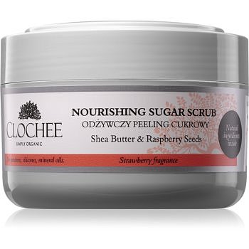 Clochee Simply Organic cukrový peeling na tělo  250 ml