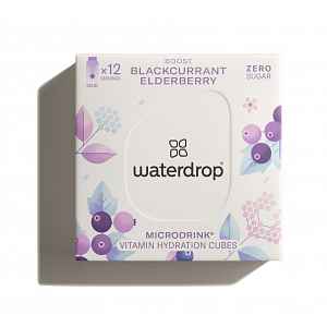 Waterdrop Boost černý rybíz, černý bez, acai 12 ks