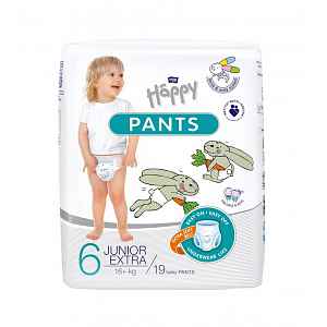 BELLA HAPPY Kalhotky plenkové jednorázové Junior extra 19 ks (16+ kg)