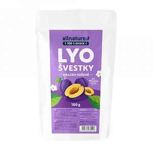 Allnature Švestky sušené mrazem 100 g