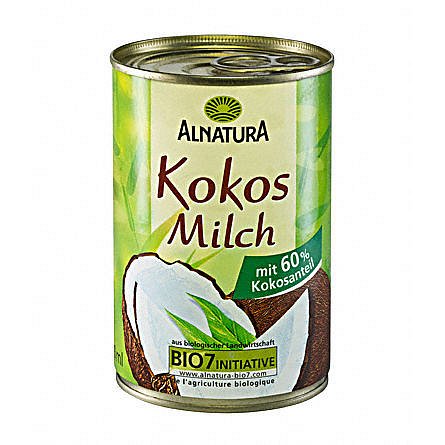 Alnatura BIO Kokosové mléko 400ml - II.jakost