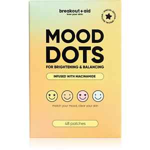 breakout + aid MOOD DOTS náplasti na problematickou pleť proti akné 48 ks