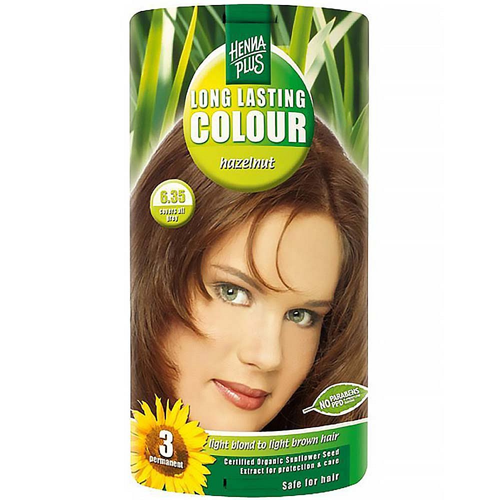 HENNA PLUS Přírodní barva na vlasy OŘÍŠKOVÁ 6.35 100 ml