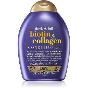 OGX Biotin & Collagen  zhušťující kondicionér pro objem vlasů 385 ml