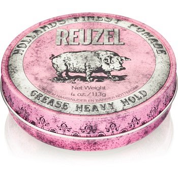 Reuzel Hollands Finest Pomade Grease pomáda na vlasy silné zpevnění 113 g