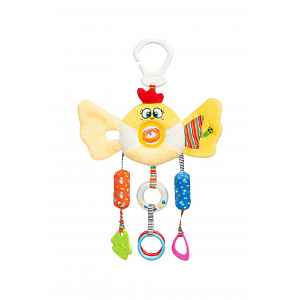 SENSILLO Závěsná hračka, chrastítko - Ptáček Maxi