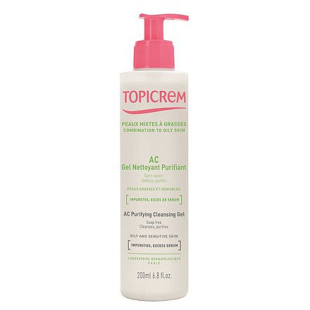 Topicrem AC hloubkově čistící gel 200 ml