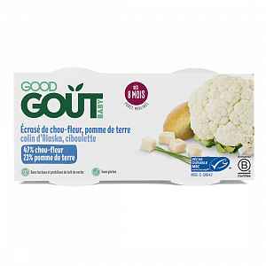2x GOOD GOUT BIO Treska pestrá s květákem a brambůrky 190 g