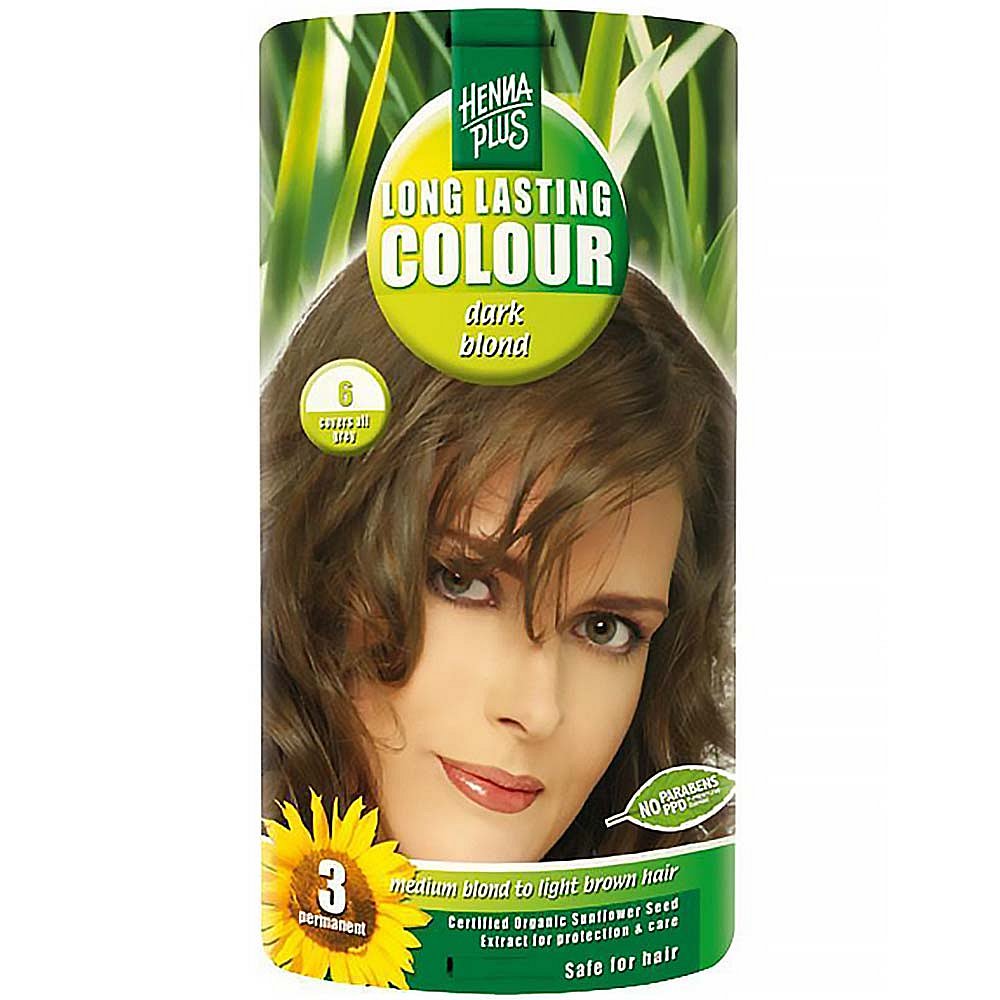 HENNA PLUS Přírodní barva na vlasy TMAVÁ BLOND 6 100 ml