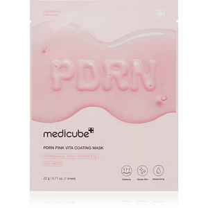 medicube PDRN Pink Vita Coating Mask protivrásková plátýnková maska s rozjasňujícím efektem 22 g